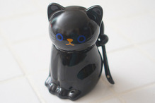 귀여운 고양이 모양의 슈가 포트/양념용기-블랙